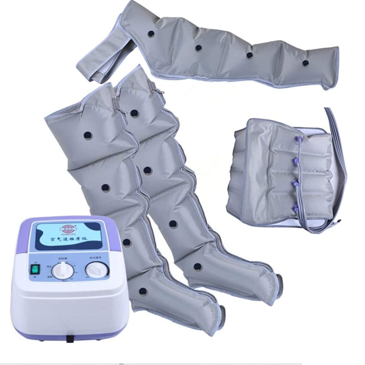 Pressoterapia Professionale per la casa Massaggiatore Elettrico Completo Massaggiatore per Piedi a Compressione d'Aria Massaggiatore per Vita, Gambe, Braccia Massaggiatore a pressi