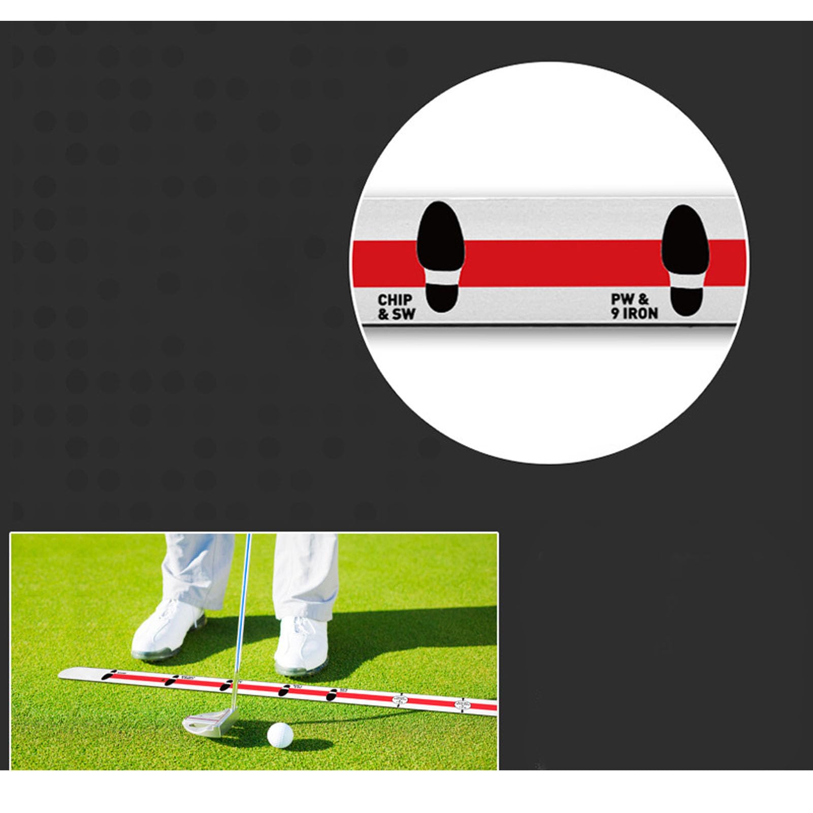 Ayuda de la Regla de la Regla de Putter de Golfs de Alineacin y Putting para la de la de Putter de Golfs para Consistencia y Precisin del Tragamonedas, Equipo de