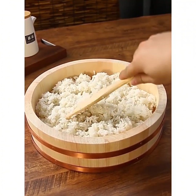 Amazon｜Zxmおひつ 寿司桶 飯台 木製 天然木 キッチン用品 調理器具