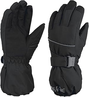 TRIWONDER Kids Winter Ski Gloves Water-Resistant Cold Weather Gloves for Boys Girls Warm Snow Mitten for Skiing Snowboarding