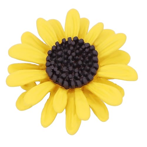 Miniatura 2 de Broche de flor de margarita, broche de aleación de azafrán amarillo girasol collar broche suéter accesorios decorativos, broche de girasol, broches