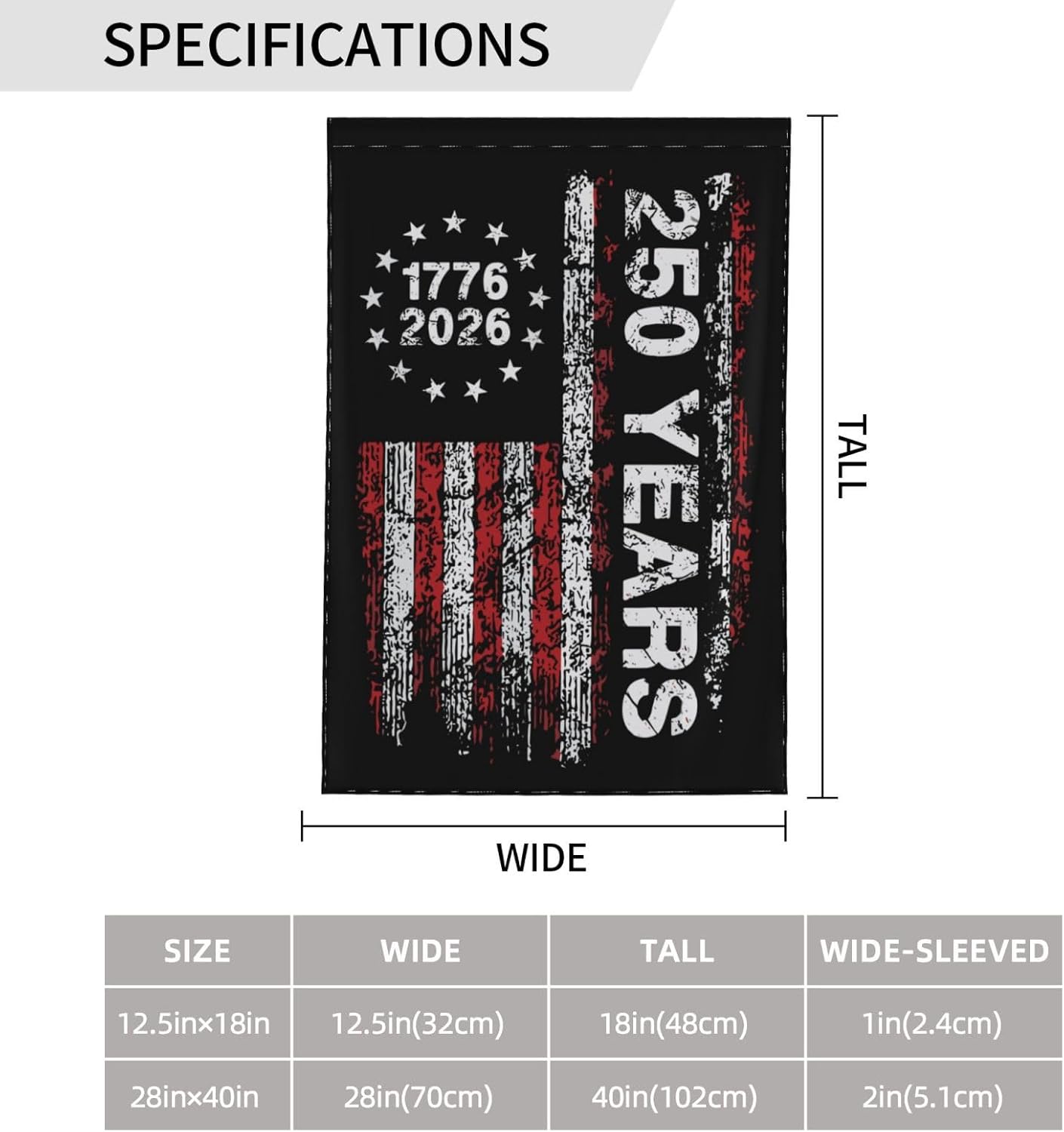 USA 250th Anniversary Garden Flag - Celebrate 250 Years of American Pride with Double-Sided Patriotic Banner, 1776-2026 Commemorative United States Birthday Decor - Image 7