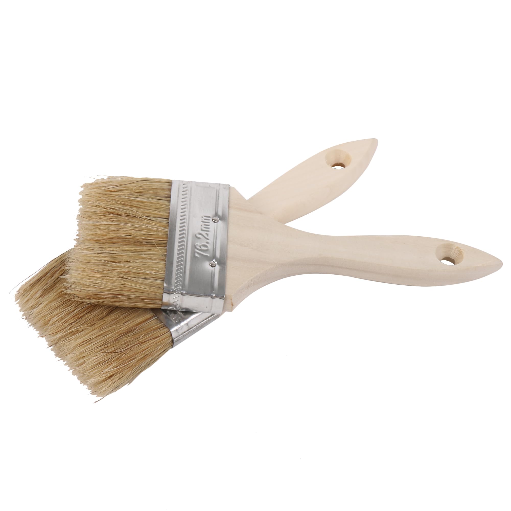 Pincel plano para pintura interior y exterior con mango extendido de 7,6 cm, paquete de 35