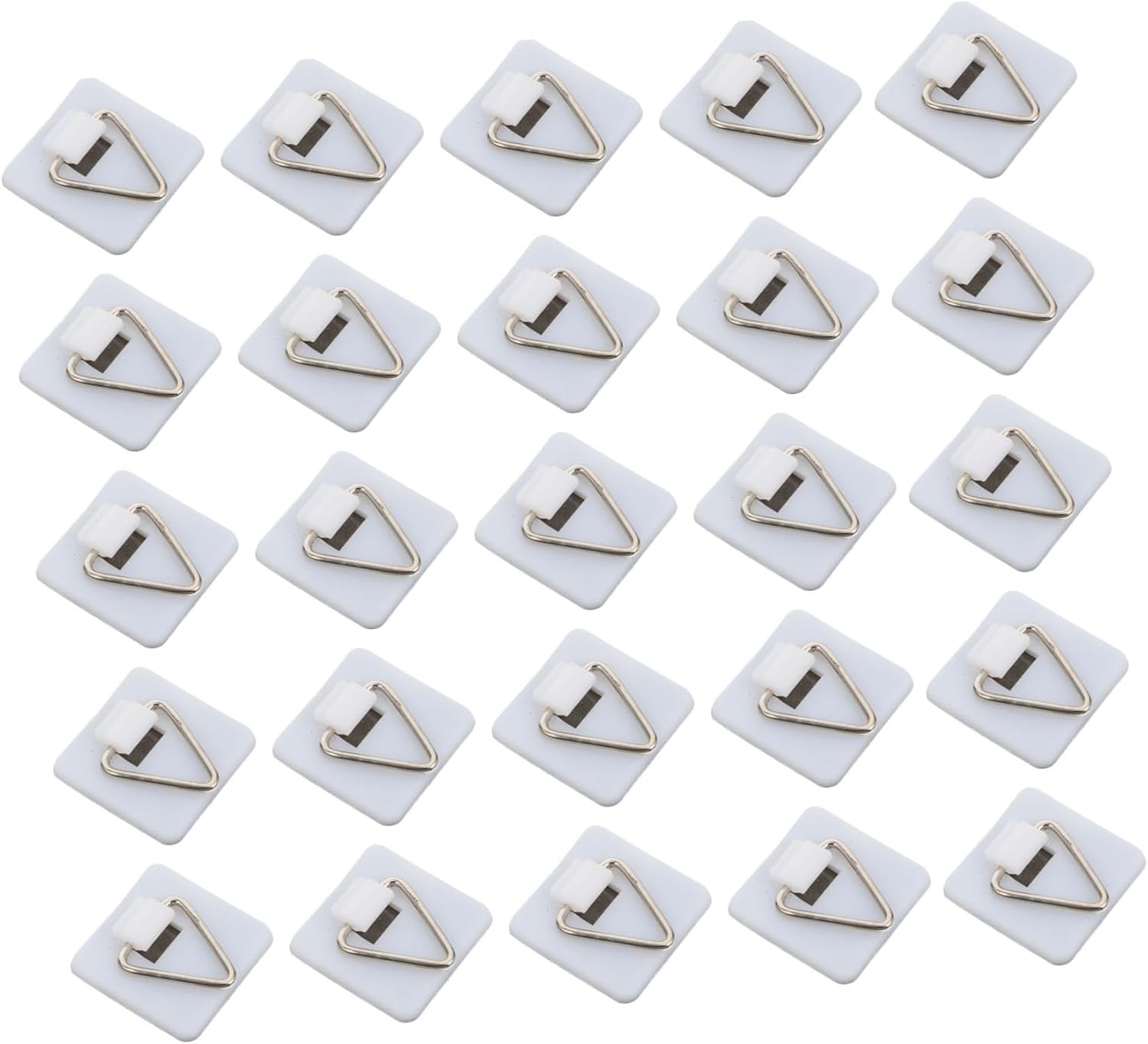 VOSAREA 50pcs NailFree Triangular Sticky Hook Metal s Hooks Picture