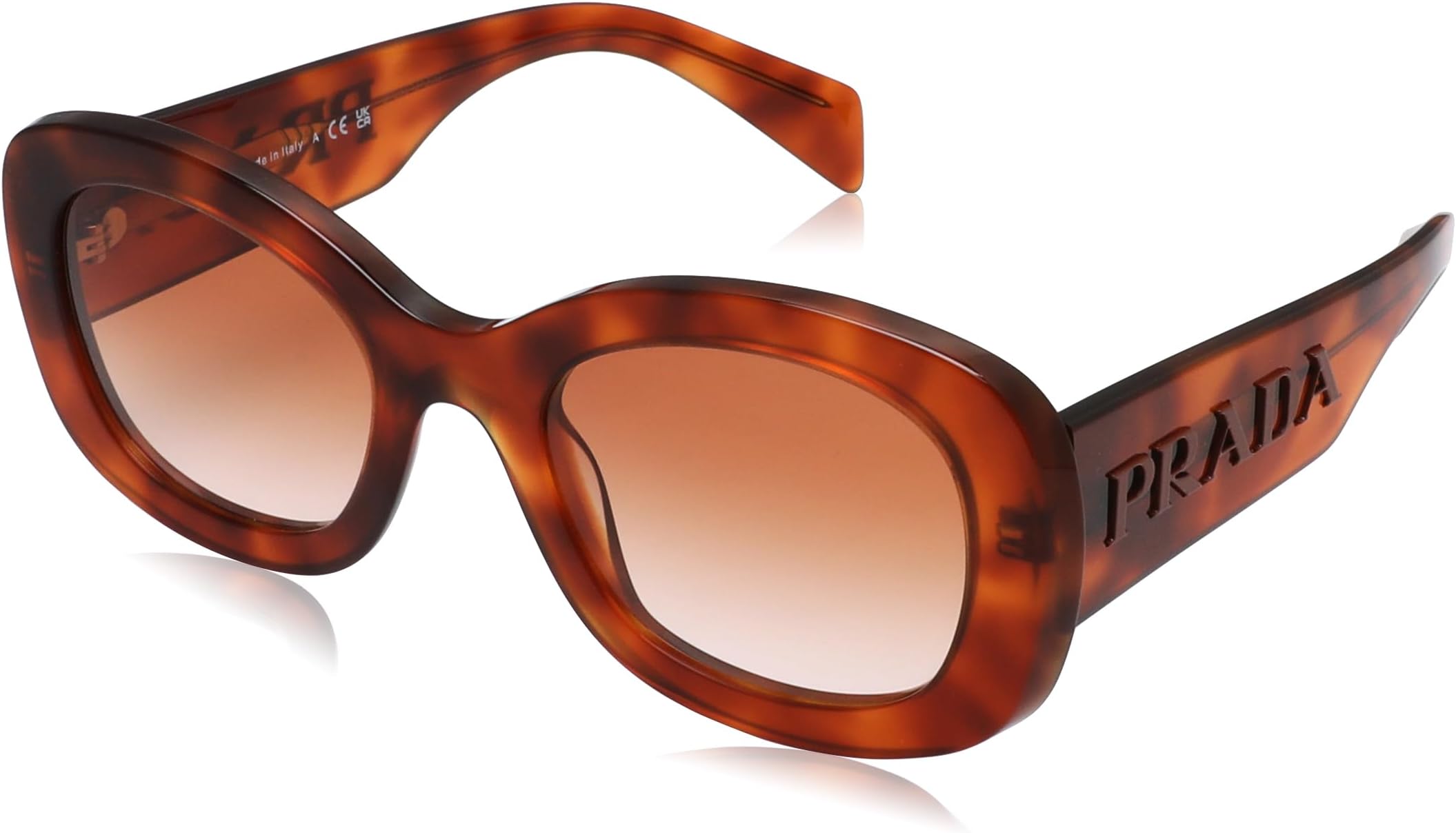 Sunglasses PR A 13 S 18R70E Cognac Tortoise Brown Gradient