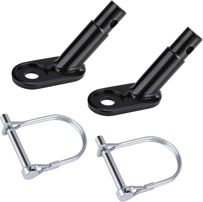 QKURT 2 pcs Coupleur de remorque de vélo, attachement de connecteur d'attelage de remorque de vélo pour enfant, animal domestique, remorques de vélo de cargaison