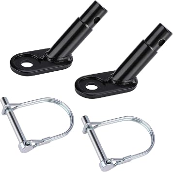 QKURT 2 Pack Bike Trailer Coupler, Bicycle Trailer Hitch Connector Attachment for Child, Pet, Cargo Bike Trailers
