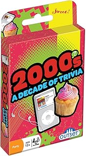 Outset Media 2000's A Decade of Trivia Travel Pack Card Game - for Ages 12 and up