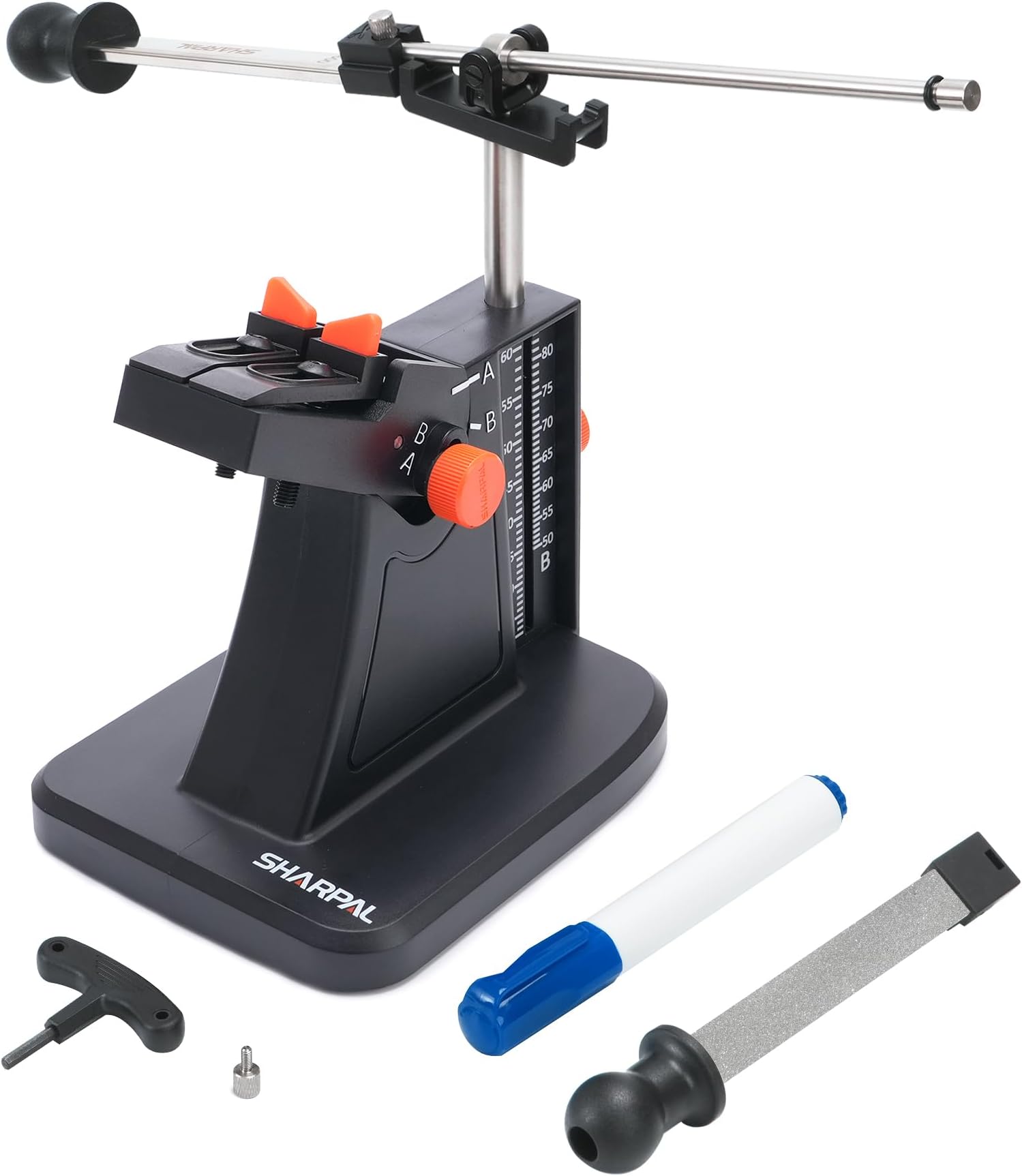 SHARPAL 201H Diamond Scissor & Garden Tool Sharpener – Adjustable 22°-84° Angle, 325/600 Grit Plates | Sharpening for Kitchen, Hair Cutting, Sewing Scissors, Lawn Mower Blades, Pruners & Hedge Shears