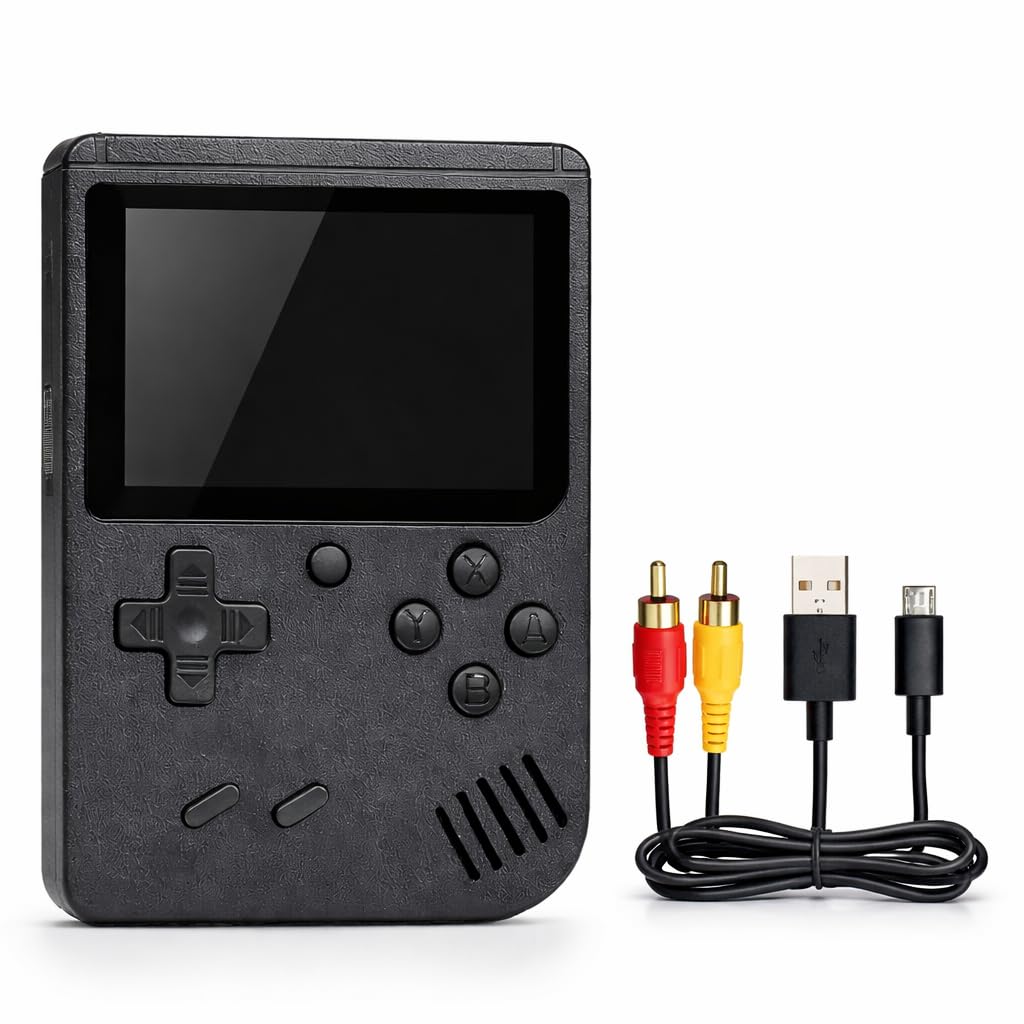 SUP Gaming Console 400 in 1 Handheld Retro Video Game | 2.8 Inch LCD | Rechargeable 1020mAh Battery | TV Output AV Cable | Portable Pocket Game for Kids & Adults