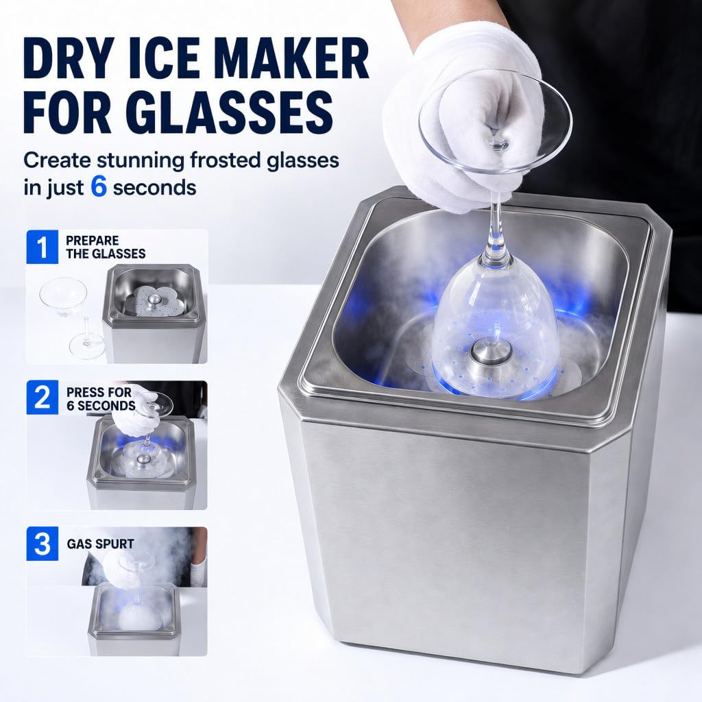 Glas-KüHler Mit Led-Licht Frostt GläSer Schnell In 6 Sekunden A