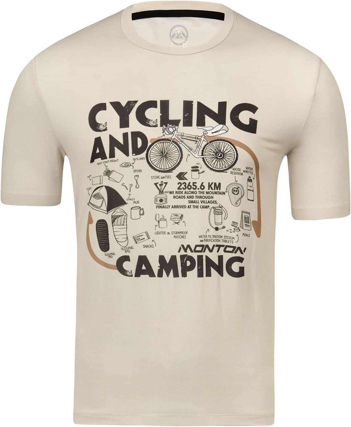 MONTONMENS QUICK DRY T SHIRT CAMPING