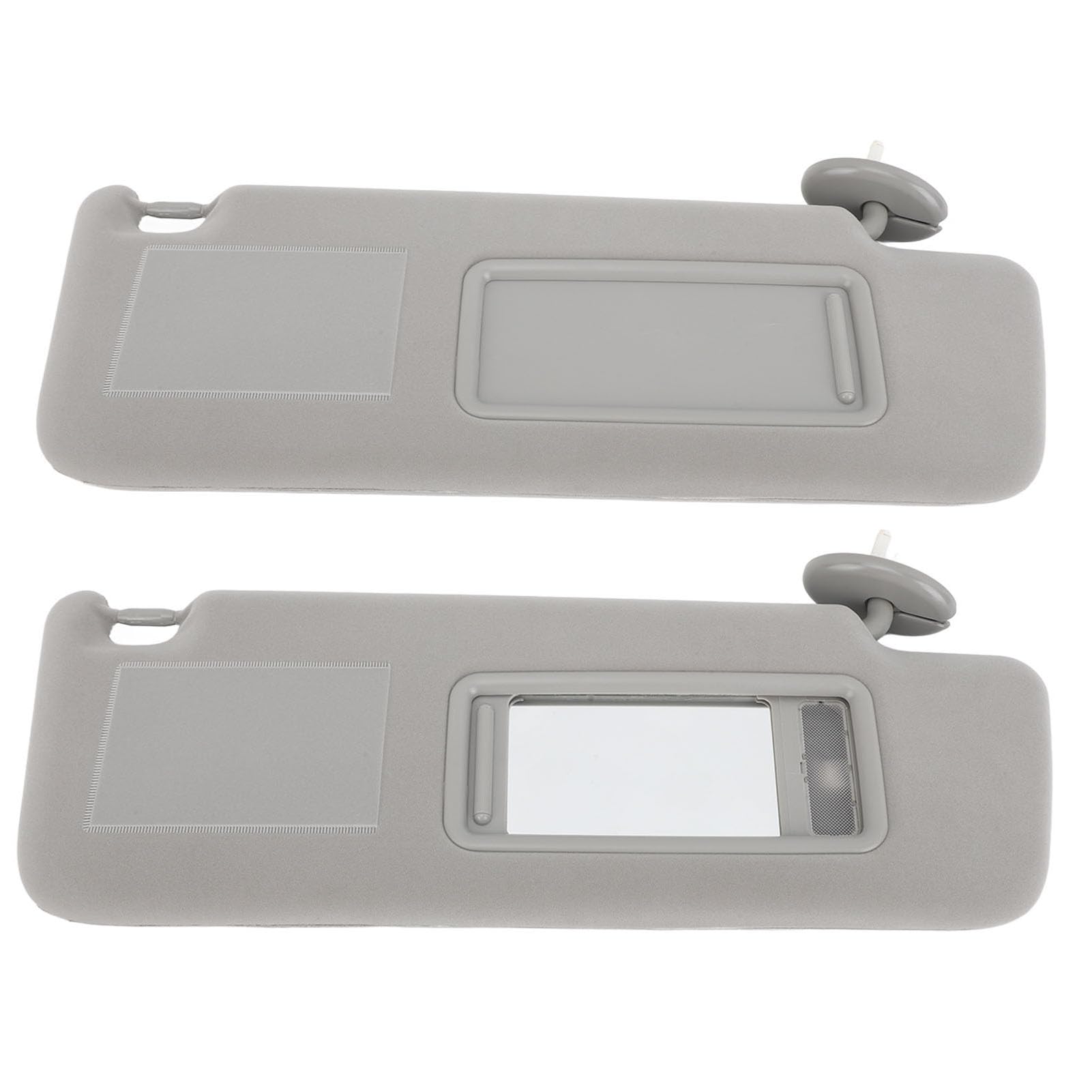 Visiera Parasole per Auto Visiera Laterale in ABS Grigio con Specchio e Luce per Dal 2002 Al 2010 Protezione Antiabbagliamento Solare per la Guida Quotidiana in Viaggio e Pendolarismo