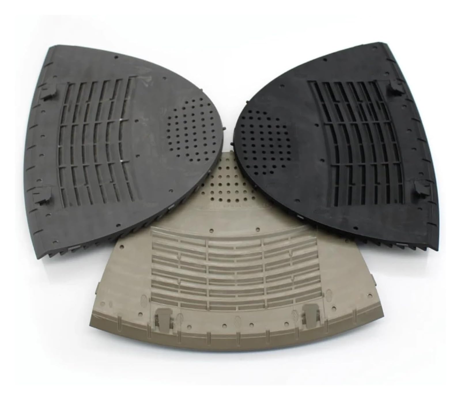 Consola Central Salida Aire para Clase E W211 2003-2008 2118300054 Cubierta del Panel De Ventilación Central Tablero Delantero Automóvil Rejilla(Panel-Dark Gray)