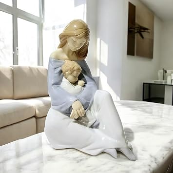 Lladro Nao Collectible Porcelain Figurine The Greatest Bond - 7 1/4" Tall - Mother and Child