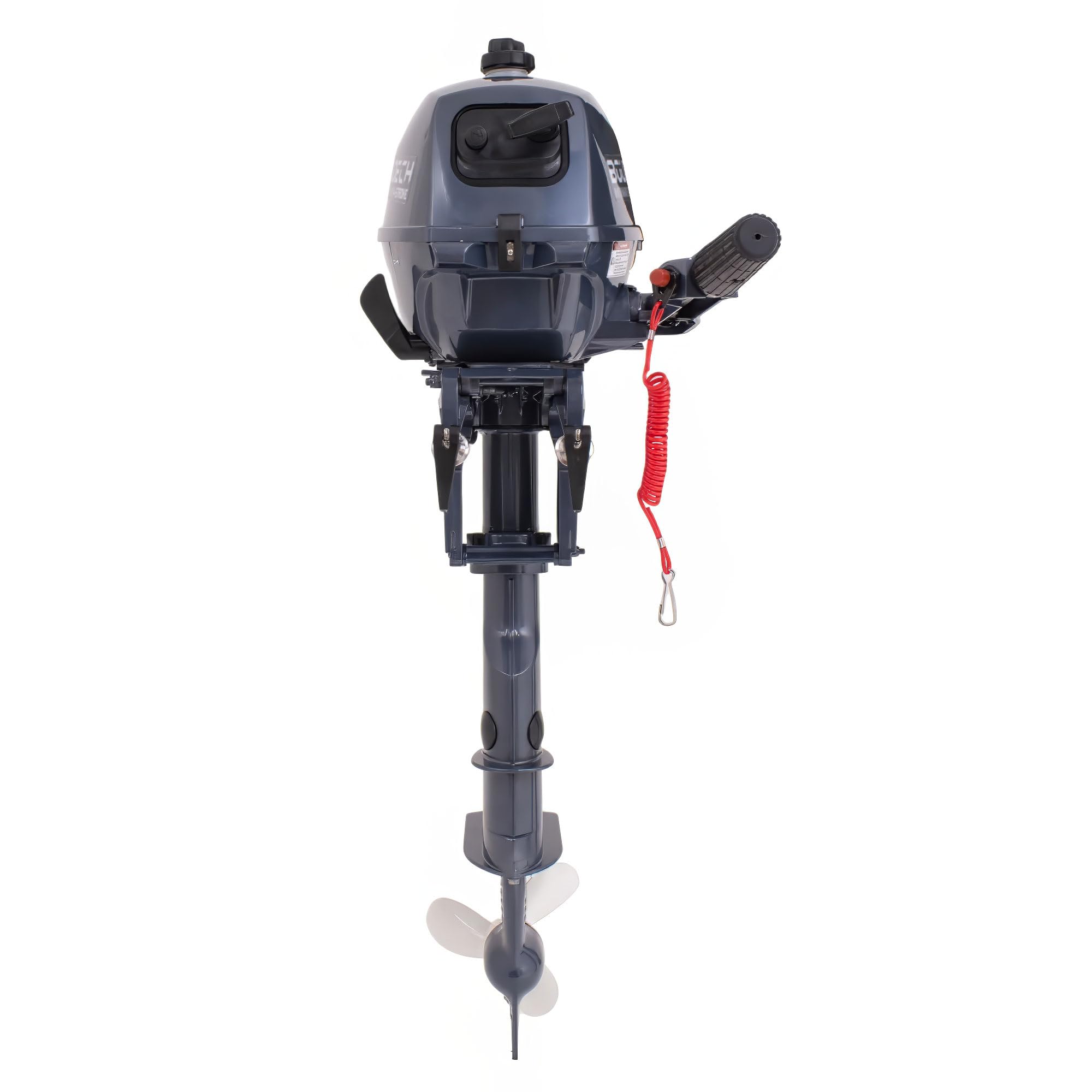 Boudech Krave 2.5 Motore Fuoribordo a Benzina 4 Tempi 72cc 2.5 Hp Raffreddato ad Acqua Gambo Corto