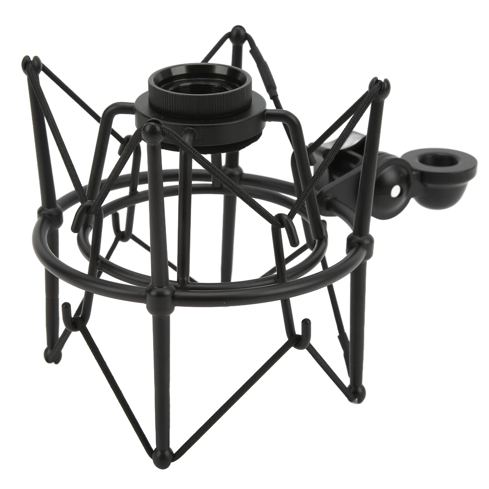 Ejoyous Supporto Antivibrante, Supporto per Microfono in Metallo Ampio Utilizzo Efficace e Regolabile per Studio Musicale (BLACK)