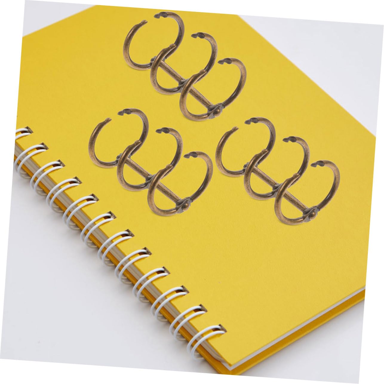 NUOBESTY 5 Set Di Raccoglitori A Fogli Mobili Con Clip in Metallo Per Ufficio Scuola Forniture Per Raccoglitori 10 Pezzi * 5