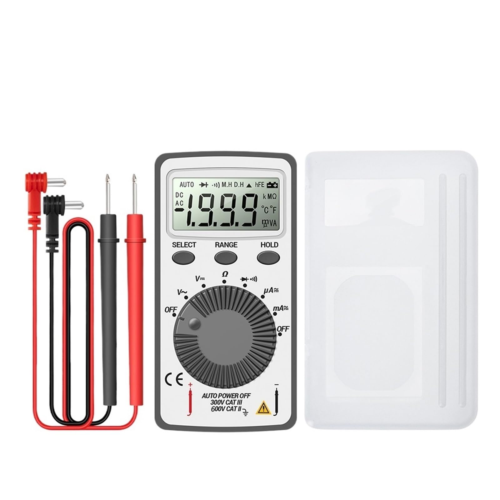 Przenośny cyfrowy multimetr LCD AC/DC, tester rezystancji napięcia, wolt-amperomierz, narzędzia do testowania instrumentów elektrycznych (multimetry)