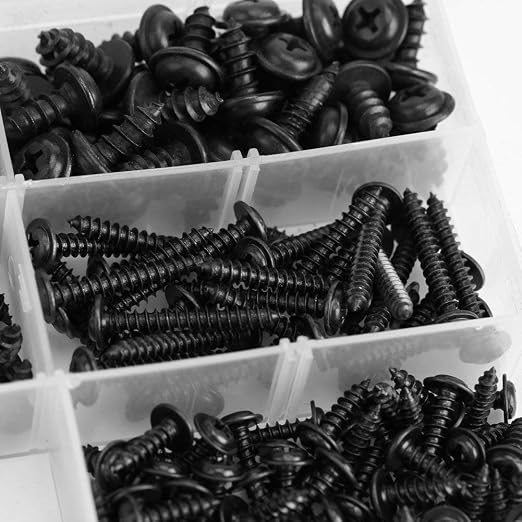 340 Piezas Tornillos Autorroscantes de Acero Carbono miniatura 9