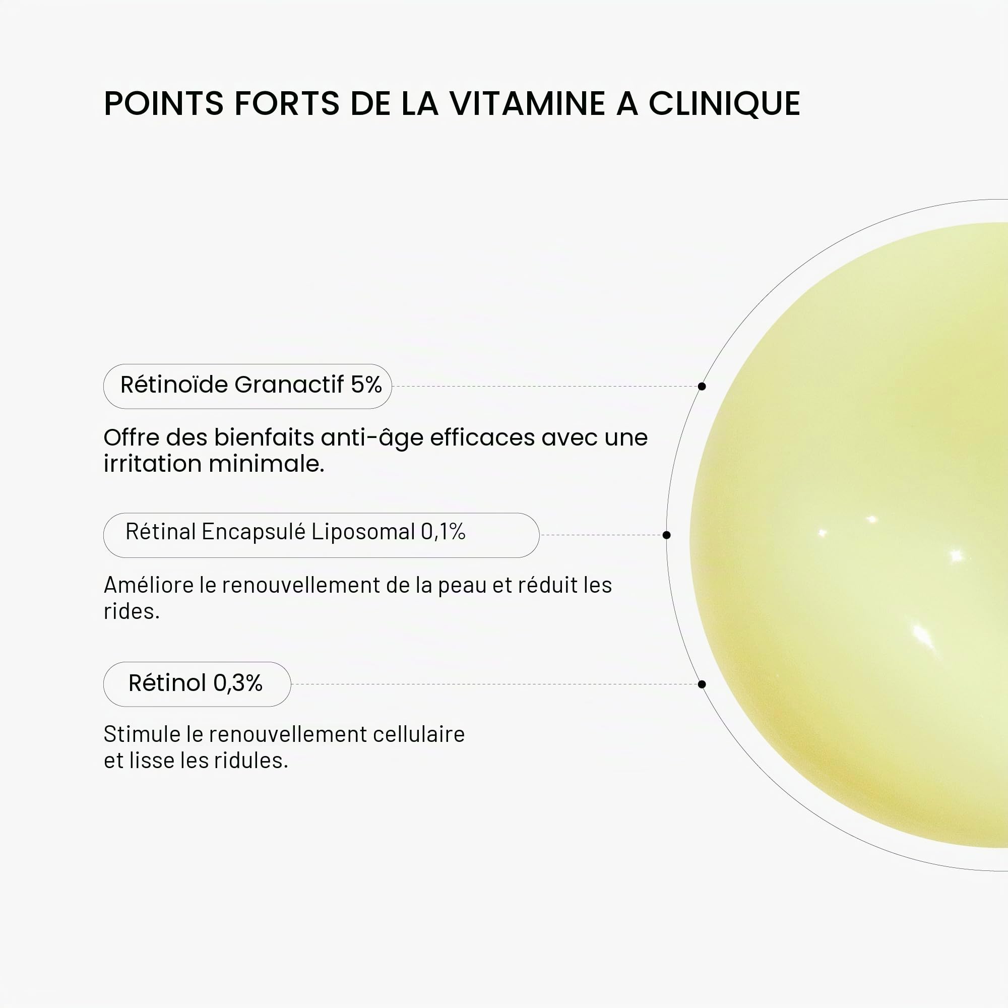 Theramid Clinical Vitamin A 30 ml – Soin anti-âge avancé, 5% de rétinoïde granactif, 0.3% de rétinol, 0.1% de rétinal encapsulé, réduit les rides, stimule la production de collagène