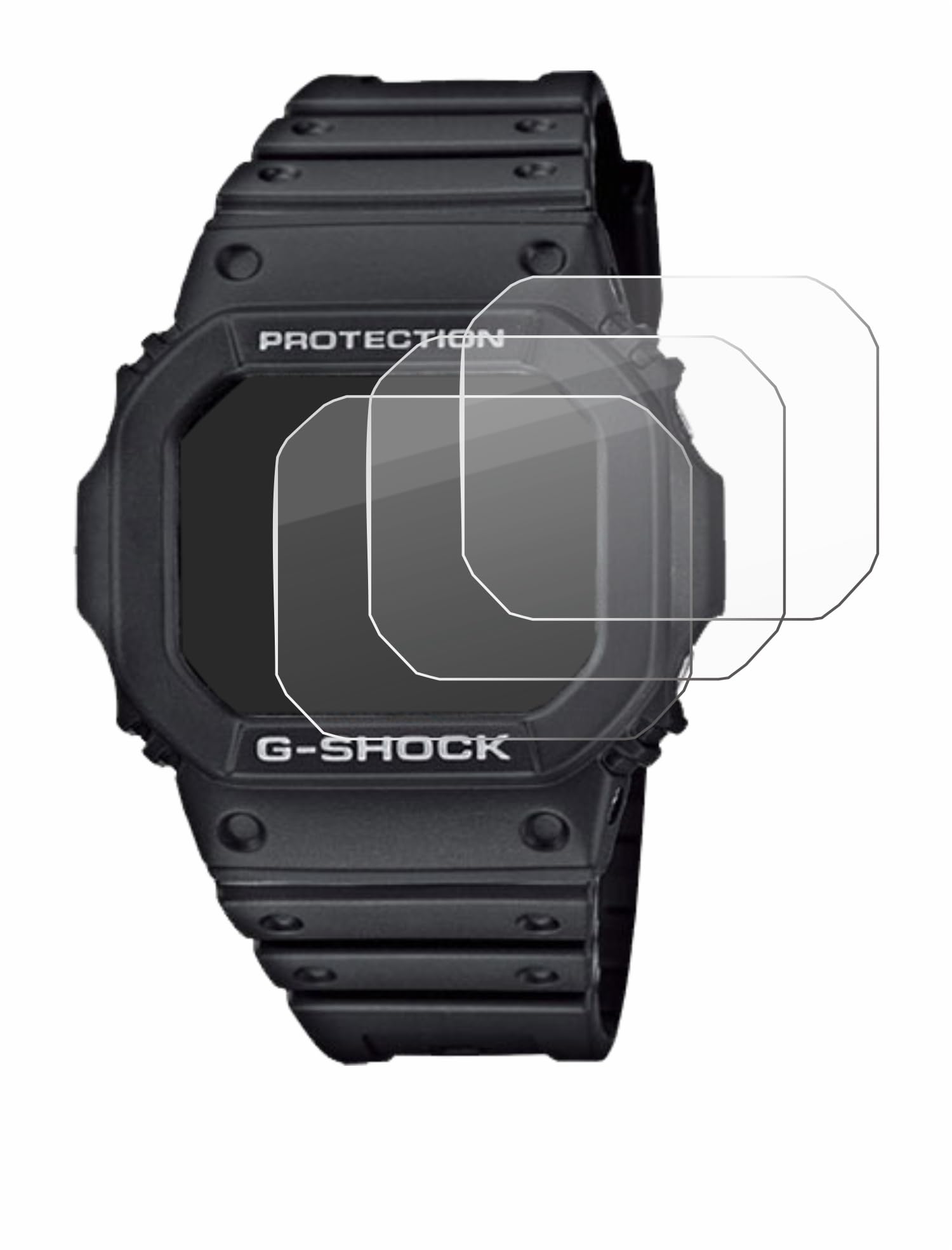 savvies Protection Ecran pour Casio G-Shock GA-B2100 6 Pièces - Film Protection Ultra Clair