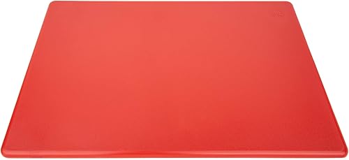 Miniatura 2 de Tabla de cortar de plástico comercial, NSF - 18 x 12 x 0.5 pulgadas, Rojo