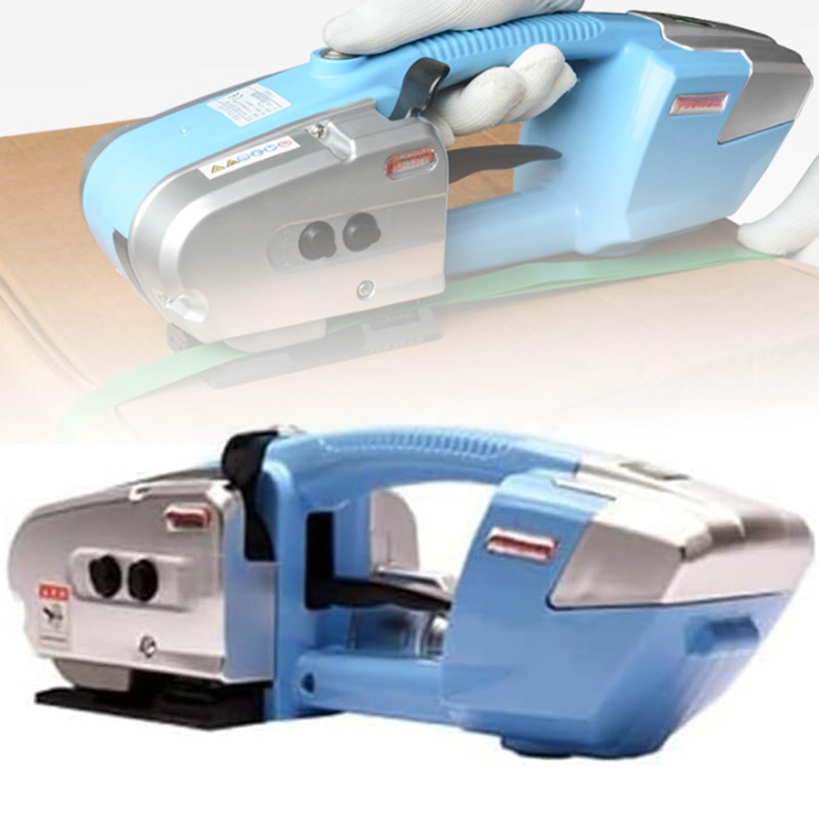 Eiwitany Portable Electric Strapping Machine 13-16mm, Adjustable Hot Melt Technology for Custom Tape Thickness, Ideal for Shipping and Packaging