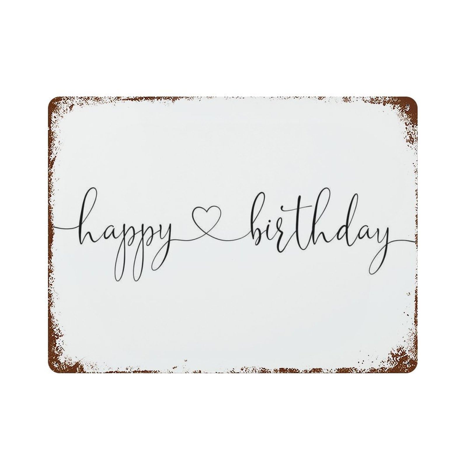 xiaoxiaoshen Happy Birthday, Birthday,anniversary, Party, Decor, Decoration, Wall Decor Art Metal Tin Poster Modern Home Decor Art Home Bar Shop Decorations Vintage Sign 30x40cm