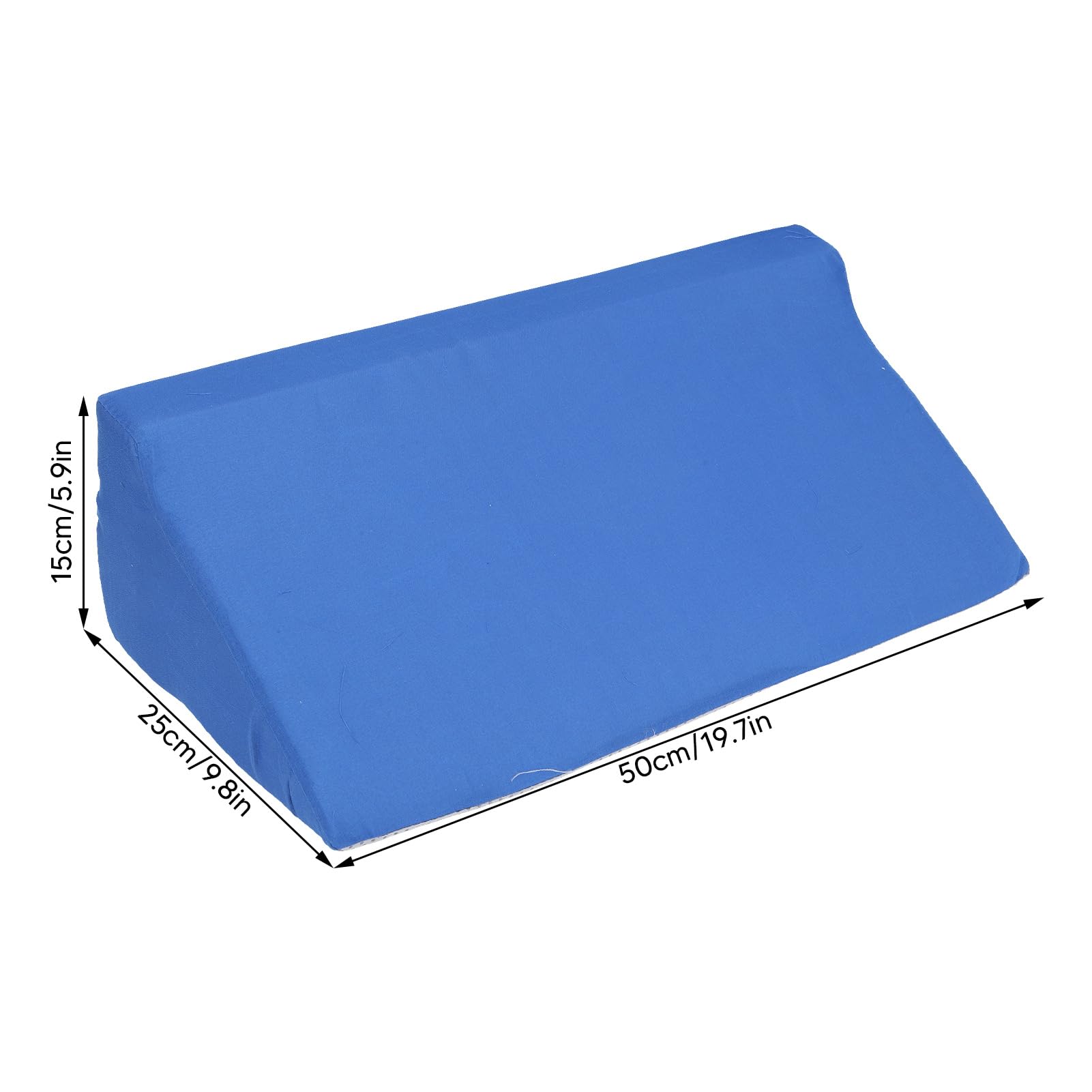 Almohada de cuña para Pacientes postrados en Cama, Almohada giratoria para aliviar la presión, cojín posicionador Corporal con Funda Lavable, Soporte Multifuncional para (50 * 25 * 15cm)
