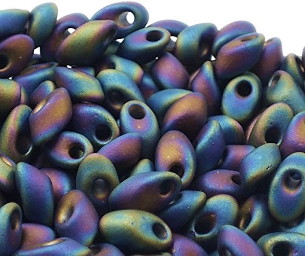 100 Grams Matte Black Ab 4x7mm Miyuki Long Magatama Glass Fringe Beads