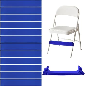 Chair Bands for Kids with Fidgety Feet, 12 Packs Sensory Chair, Fidgets for Classroom, Sensory Room Must Haves Fidget Chair Bands BLUE