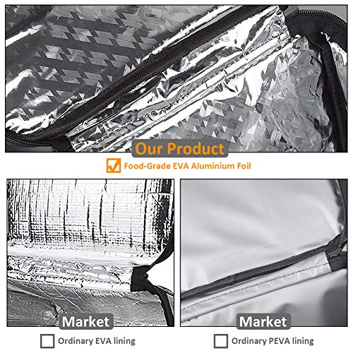 image for SPORUS Bike Basket with Thickened Thermal Aluminum Foil and Waterproof