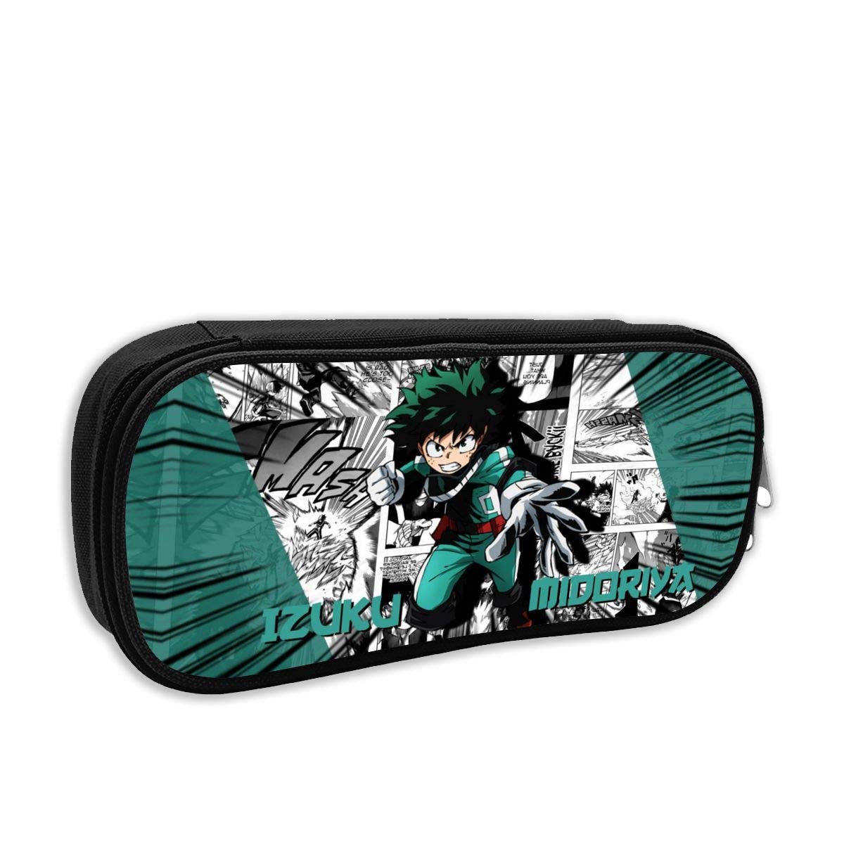 108 Pencil Case, Pen Case, Office Izuku Midoriya Pencil Bag, Pencil Holders, Medium Capacity Pencil Pouch, Funny Pen Box for Boys Girls Adult
