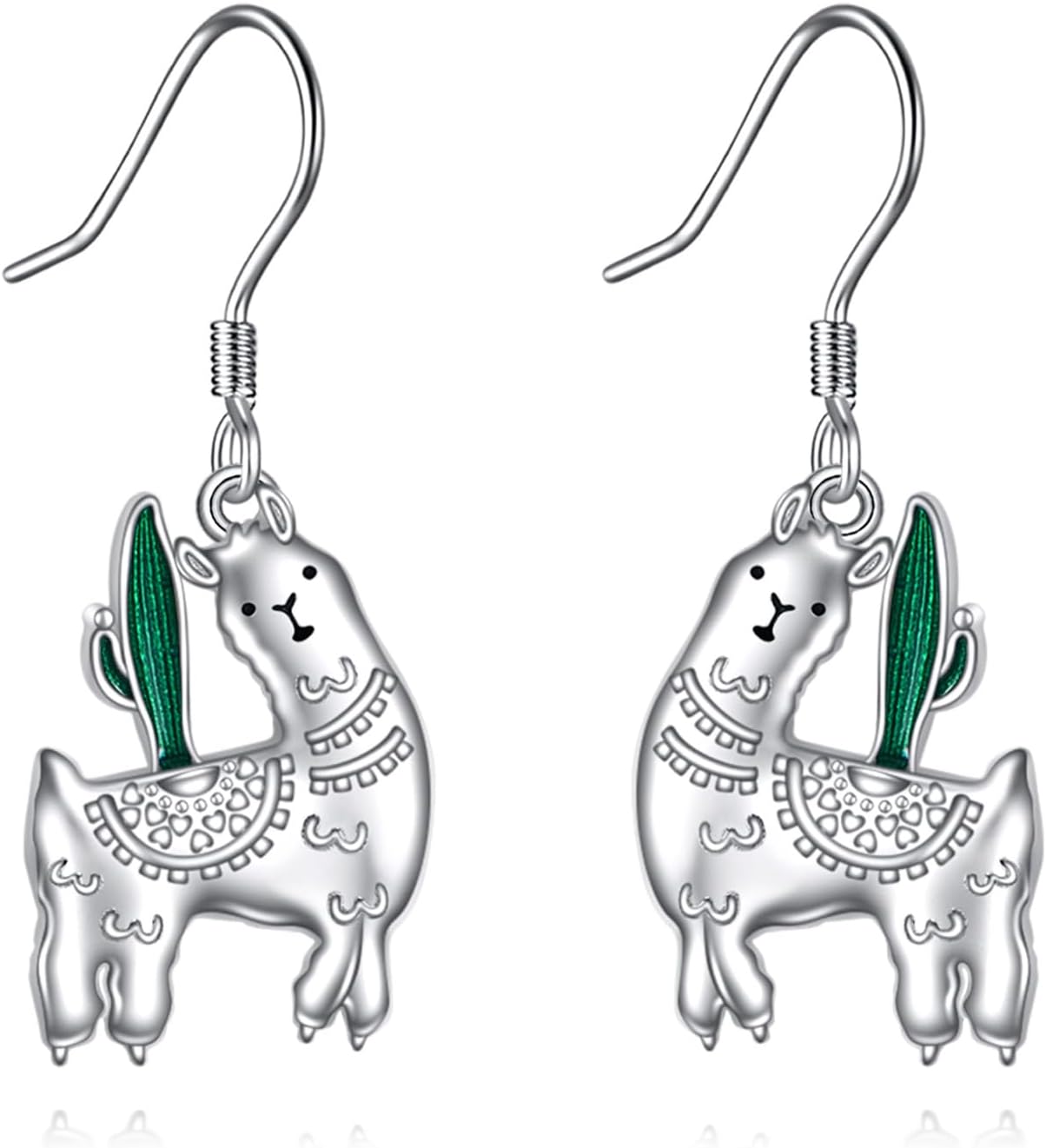 YFN Llama Earrings Sterling Silver Alpaca Dangle Earrings Alpaca Jewelry Alpaca Gifts for Women Cute Llama Gifts for Llama Lovers