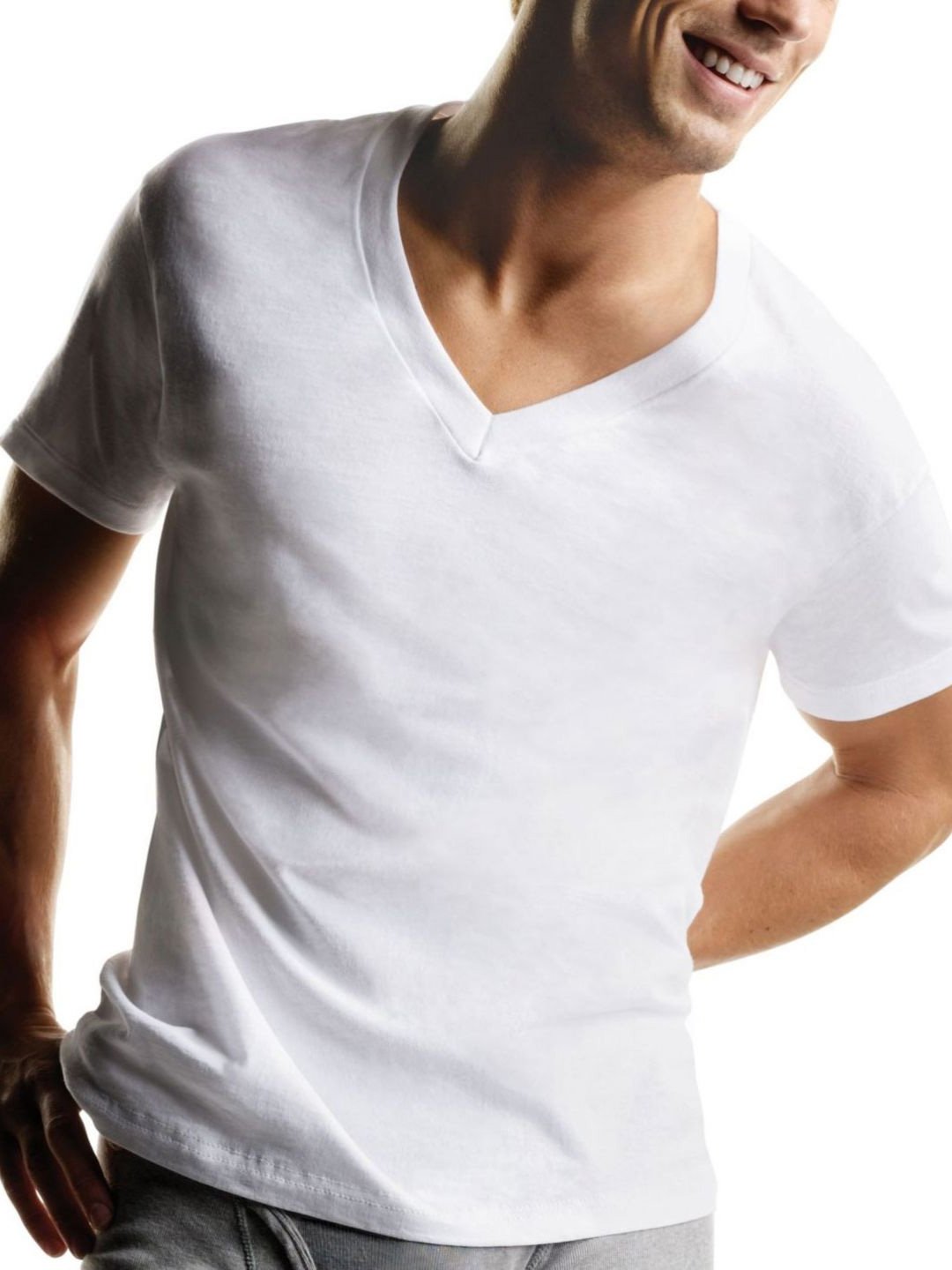Hanes Herren 777vg7 Unterhemd (7er Pack)