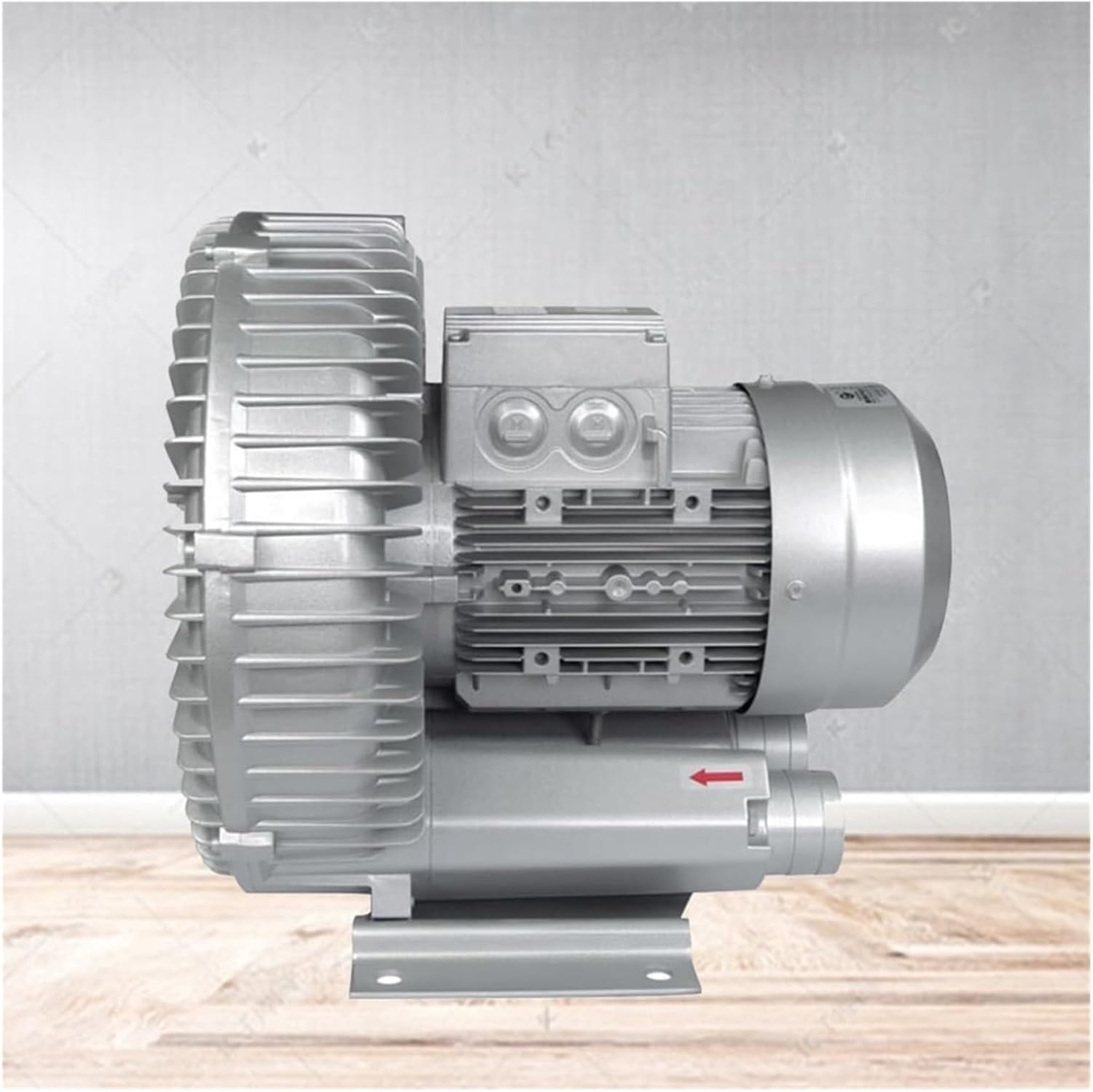 120W 110V Regenerative Blower - High-Pressure Vortex Ring, Single Phase, Large Airflow for Air Blowing & Suction, Ideal for Industrial & Home Use, 0.16HP