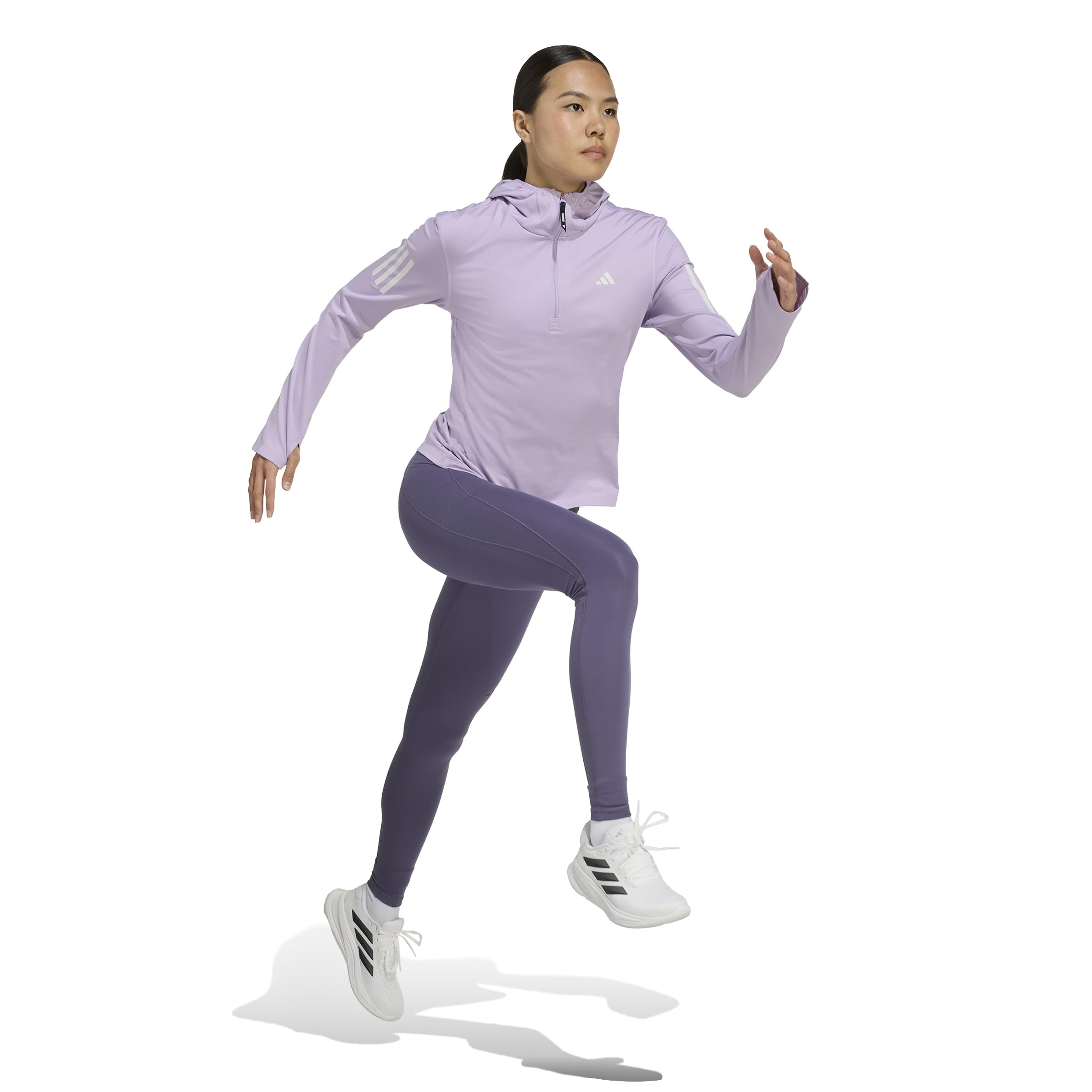 adidas Women's Own The Run Hoodie, Winterfest, Reißverschluss bis zur Brust