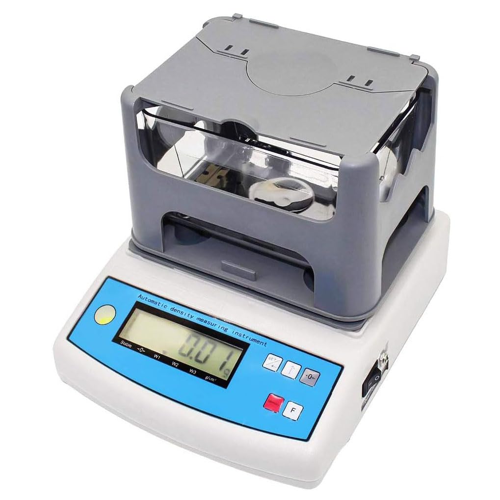Densímetro Electrónico De Sólidos, 0,001 G/Cm³. Densímetro Digital De Sólidos De Alta Precisión, Gravímetro, para Pruebas De Densidad De Gránulos De Caucho Plástico.,