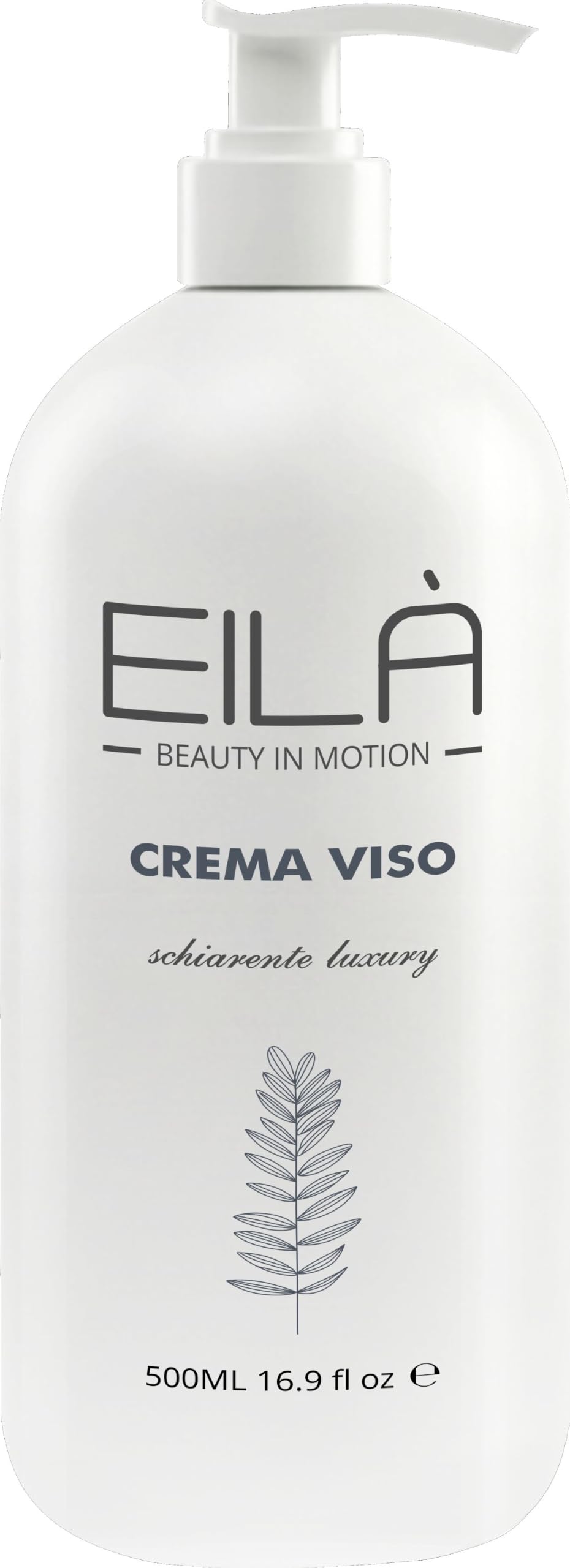 Eilà Crema Viso Schiarente Luxury Antimacchie, Alga Bruna, 500 ml | Trattamento viso antimacchia e antiossidante con alga bruna e vinaccioli, per pelle matura e mista, 500 ml