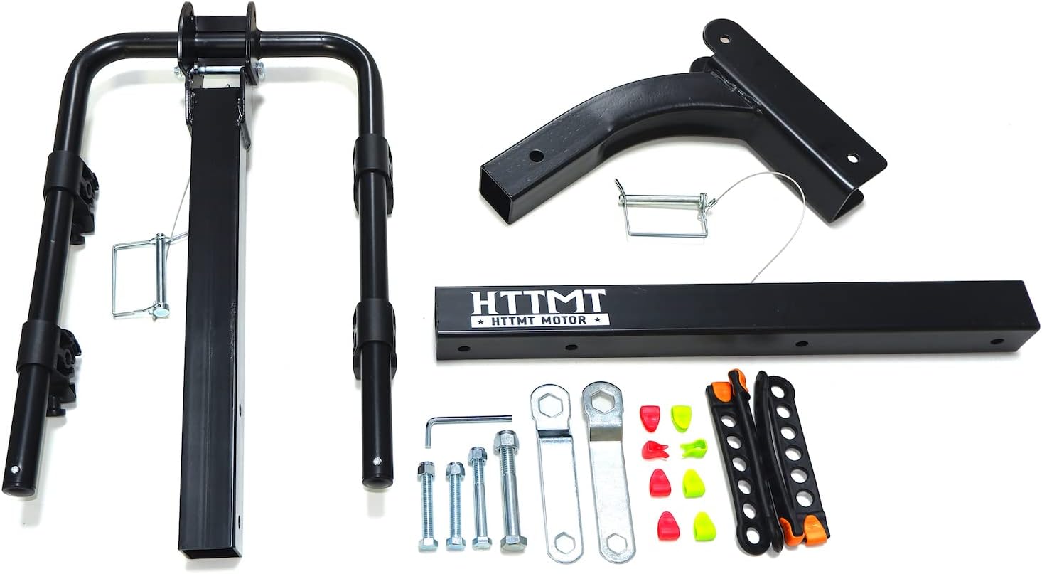 HTTMT- 2 Bike Rack Bicycle Carrier Hitch Mount w/ 2" Receiver for Car Truck SUV Transport [P/N:ET-TOOL045-A-BLACK]