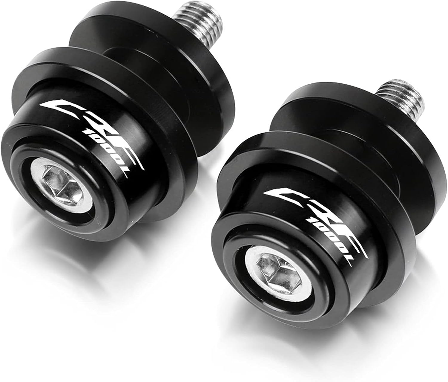 Motorcycle Aluminum Swingarm Spools Slider Stand Screws for Honda CRF1000L CRF1000 L AFRICATWIN 2015-2020 2019 2018 Swing Arm Bracket Screw (Color : Black)