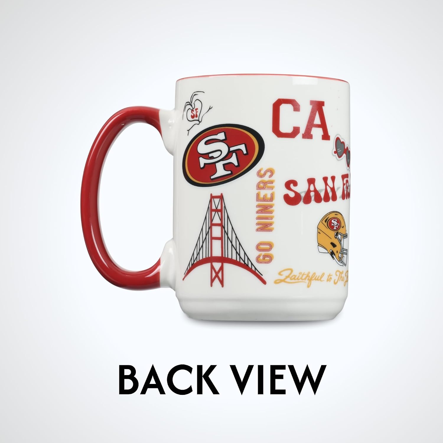 The Memory Company Officially Licensed 15oz Team Spirit Mug, San Francisco 49ers