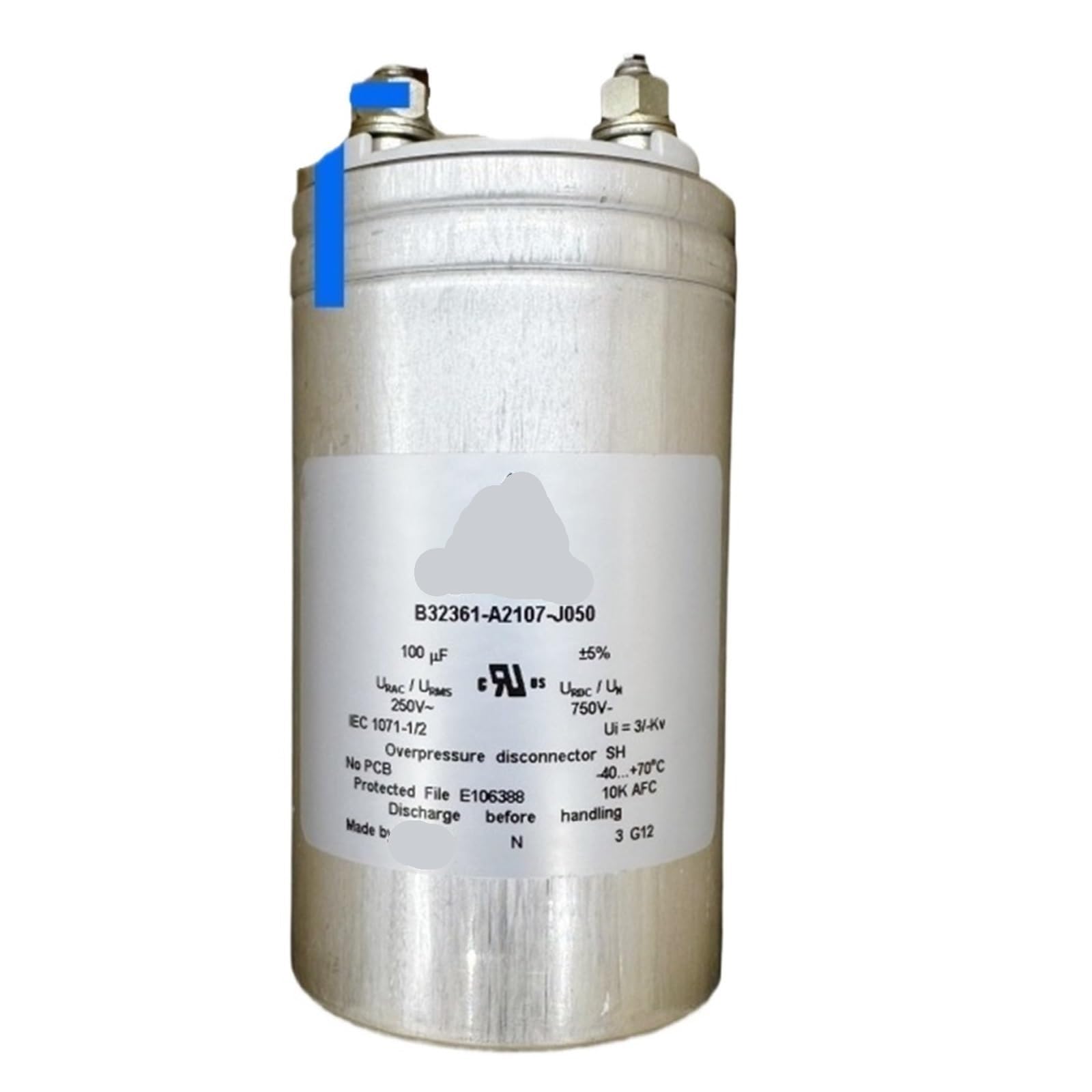 Condensatori a film da 100 UF 250 V 750 V 35 mm di spaziatura for apparecchiature audio di alimentazione