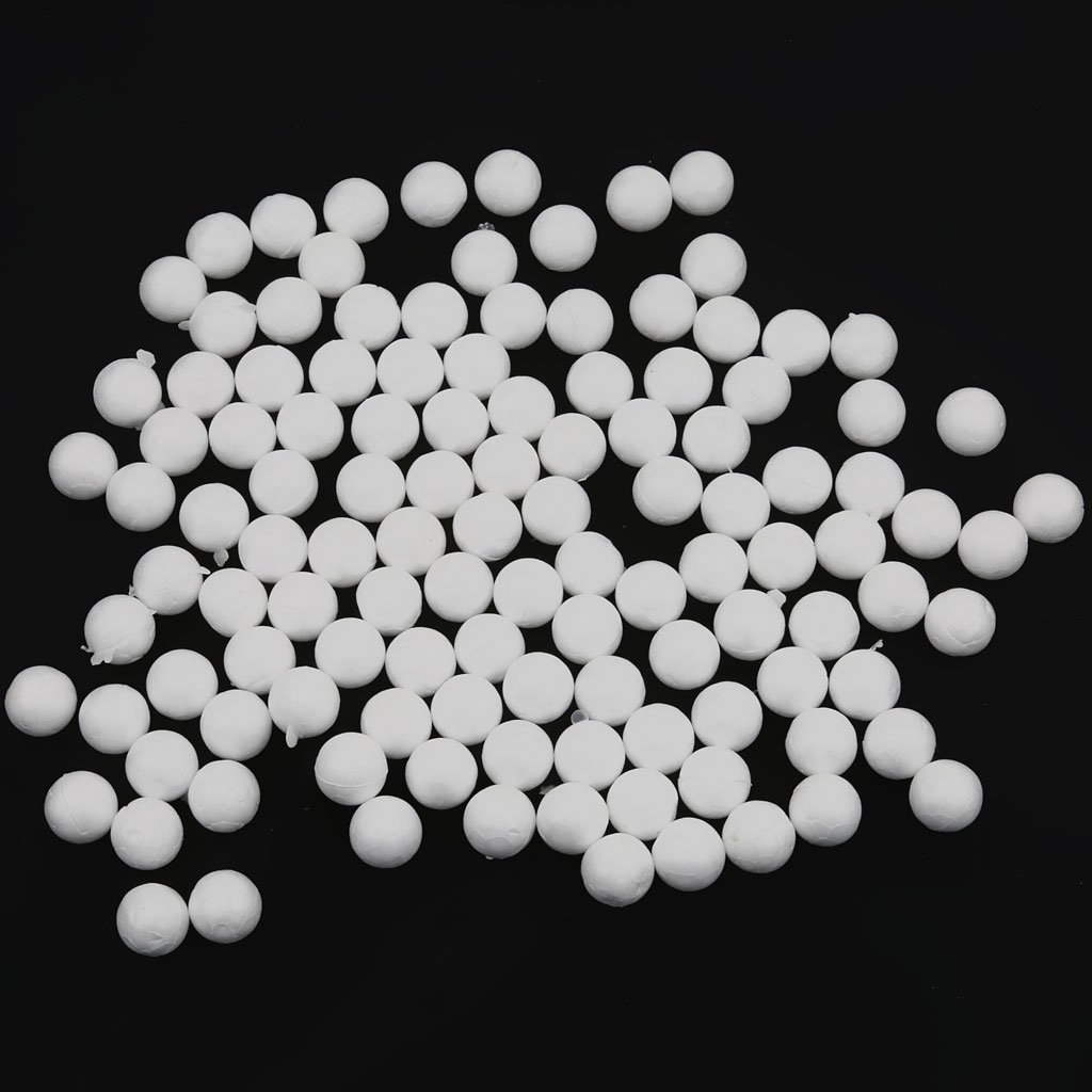Sharplace 100Pcs Small White Foam Balls, Polystyrene Craft Balls for Art DIY Craft, Household, School Projects - Image 2