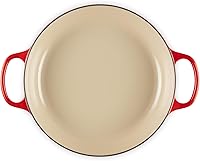 Vista 152 de Le Creuset Signature Cacerola de hierro fundido esmaltado, 3.5 cuartos de galón, color naranja (Flame)