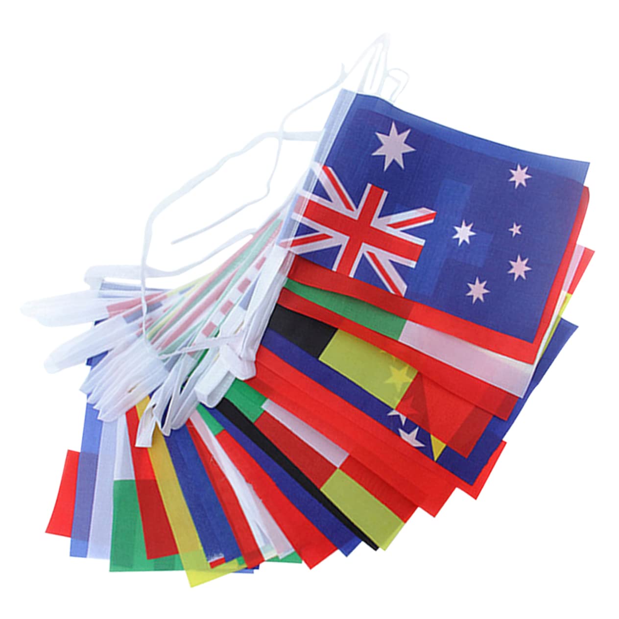 Guirlande de Fanions Internationaux en Polyester pour Décoration de Fête, pour Saison de Championnat et Événements Internationaux