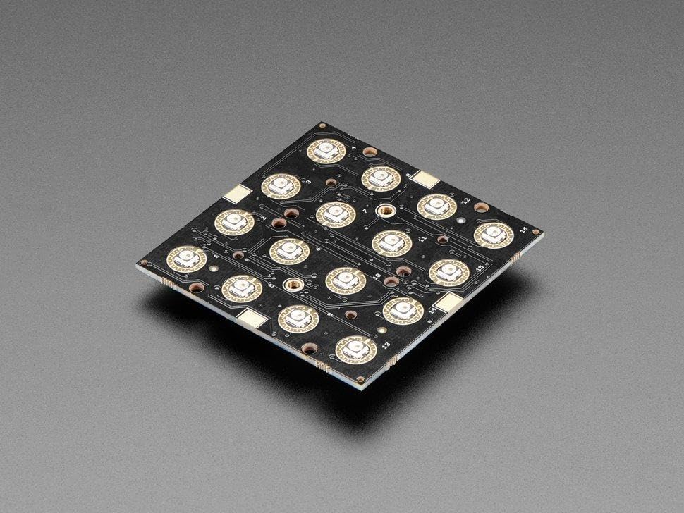 Adafruit NeoTrellis RGB Treiberplatine / Driver PCB für 4x4 Keypads, I2C, 3954