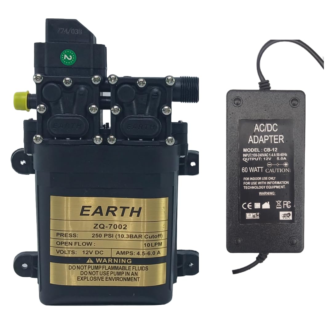 See full amazon price history chart for TAJ SUPER 12v Micro Electrical 220PSI Diaphragm Pump Motor Set High Pressure Water Pump 12V DC Operated + 12V 5A Adepter AC TO DC TAJ SUPER 12v Micro Electrical 220PSI Diaphragm Pump Motor Set High Pressure Water Pump 12V DC Operated + 12V 5A Adepter AC TO DC (B0CDPG5PVD) Amazon Price History, Amazon Price Tracker