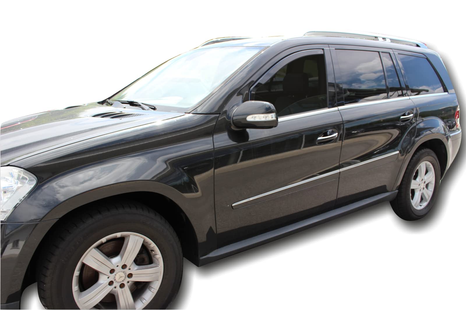 Déflecteurs D'air Heko Pour Mercedes GLK (2009-2015) – 4 Pièces, Noir Fumé, Montage Intérieur Facile